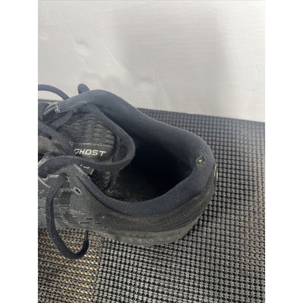 Brooks Ghost 13 women's Size 9.5 Running Shoes Triple Black Lace Up Sneaker - Picture 4 of 7